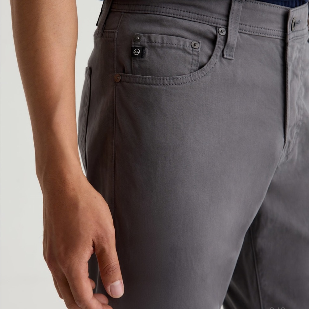 AG Graduate SUD Sueded Tailored Leg in Folkestone Grey - Picture 5 of 12